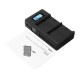 Palo LP-E6-C USB Rechargeable Battery Charger Mobile Phone Power Bank for Canon LP-E6 DSLR Camera Battery with LED Indicator