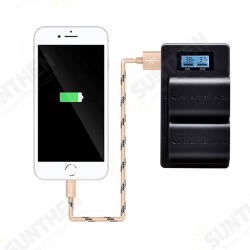 Palo LP-E6-C USB Rechargeable Battery Charger Mobile Phone Power Bank for Canon LP-E6 DSLR Camera Battery with LED Indicator Palo LP-E6-C USB Rechargeable Battery Charger Mobile Phone Power Bank for Canon LP-E6 DSLR Camera Battery with LED Indicator