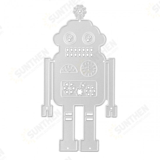 Robot Pattern DIY Cutting Scrapbook Card Photo Album Paper Embossing Craft Decoration