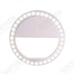 Round LED Ring Light Flash Fill Lamp Clip Camera for Mobile Phone Smartphone Selfie Photography Live Streaming Broadcast Without Battery Round LED Ring Light Flash Fill Lamp Clip Camera for Mobile Phone Smartphone Selfie Photography Live Streaming Broadcast Without Battery