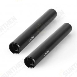 1049 Black Aluminum Alloy 15mm Rod Camera Rail Rod - 4 Inch (Pair Pack) for Monitor EVF Mount Attach 1049 Black Aluminum Alloy 15mm Rod Camera Rail Rod - 4 Inch (Pair Pack) for Monitor EVF Mount Attach
