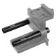 1049 Black Aluminum Alloy 15mm Rod Camera Rail Rod - 4 Inch (Pair Pack) for Monitor EVF Mount Attach