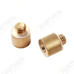 1069 1/4 Inch Female to 3/8 Inch Male Tripod Thread Brass Screw Adapter (2pc per pack) 1069 1/4 Inch Female to 3/8 Inch Male Tripod Thread Brass Screw Adapter (2pc per pack)