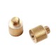 1069 1/4 Inch Female to 3/8 Inch Male Tripod Thread Brass Screw Adapter (2pc per pack)