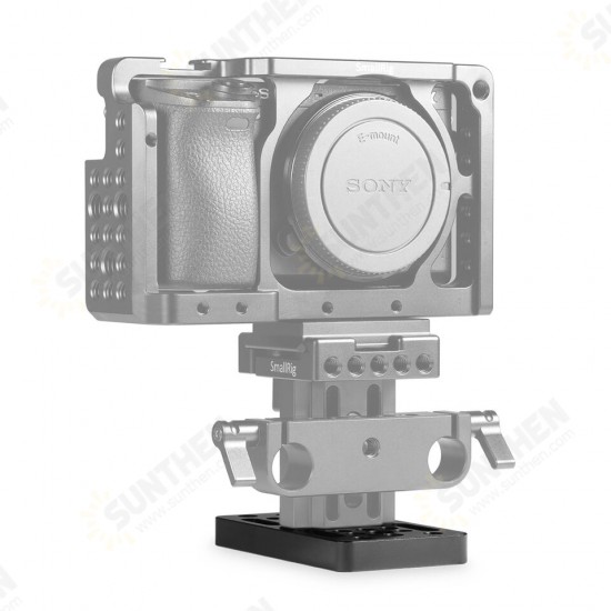 1598 Video Switching Cheese Plate Camera Quick Release Plate for Dovetails and Short Rods For DSLR Camera Cage Rig