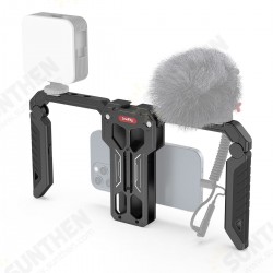 3111 SmartPhone Cage with Foldable Handles Grip support Wireless Control Compact Portable for Mobile Phone Video Shooting 3111 SmartPhone Cage with Foldable Handles Grip support Wireless Control Compact Portable for Mobile Phone Video Shooting