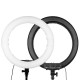 TRAVOR 18 Inch Ring Lamp Bi-Color Dimmable Ring LED Video Beauty Light for YouTube Video Live Lighting Photography TRAVOR 18 Inch Ring Lamp Bi-Color Dimmable Ring LED Video Beauty Light for YouTube Video Live Lighting Photography