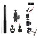 TUYU Motorcycle Bike Invisible Selfie Stick Monopod Handlebar Mount Bracket for GoPro Insta360 Sport Action Camera Accessories