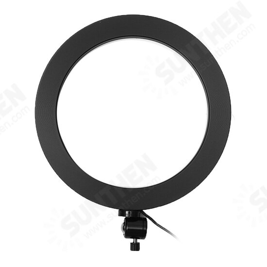 USB 26cm 5500K Video Ring Light with Tripod Head Adapter Phone Clip for Youtube Tiktok Live Streaming