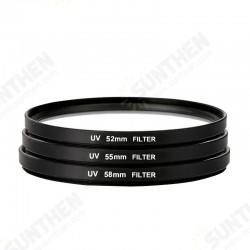 UV Ultra Violet Filter Lens Protector 52mm 55mm 58mm 62mm 67mm 72mm 77mm 82mm For Camera Canon Nikon UV Ultra Violet Filter Lens Protector 52mm 55mm 58mm 62mm 67mm 72mm 77mm 82mm For Camera Canon Nikon