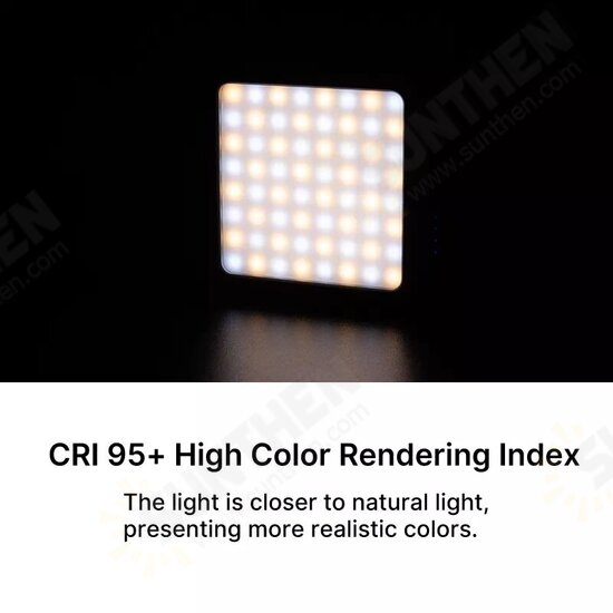 CL15 Mini Cube Video Light 2700K-8500K Magnetic Suction Cup Lamp with 1/4 inch Screw Hole for Laptop Computer Lighting Conference Mobile Phone Selfie