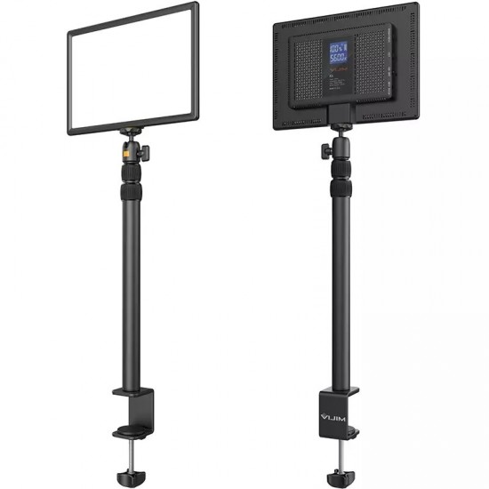 K4 8000mAh Rechargeable Key Light Brightness Color Temperature Adjustable LED Video Light Extendable Desk Mount Stand