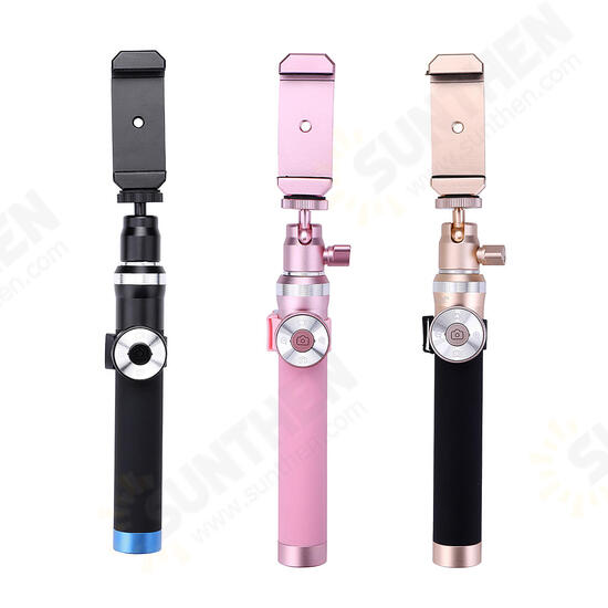 Universal bluetooth Shutter Extendable Selfie Stick with Mini Desktop Tripod Fisheye Lens Wide Angle Lens