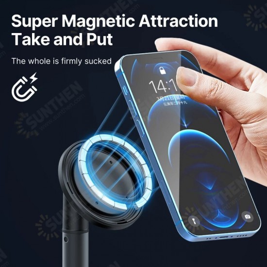 HP002 Magnetic Smartphone Holder Mobile Phone Stand for iPhone 12 Pro Max Mini 13 Flexible Desktop Stand Vlog Mount Livestream Youtube