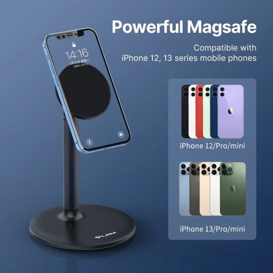 HP002 Magnetic Smartphone Holder Mobile Phone Stand for iPhone 12 Pro Max Mini 13 Flexible Desktop Stand Vlog Mount Livestream Youtube