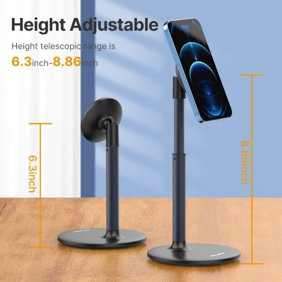HP002 Magnetic Smartphone Holder Mobile Phone Stand for iPhone 12 Pro Max Mini 13 Flexible Desktop Stand Vlog Mount Livestream Youtube
