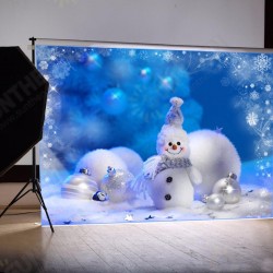 Vinyl Fabric Christmas Snowman Studio Photography Background Backdrop Vinyl Fabric Christmas Snowman Studio Photography Background Backdrop
