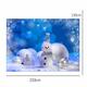 Vinyl Fabric Christmas Snowman Studio Photography Background Backdrop