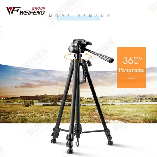 3520 55CM-139CM Portable Tripod for SLR Camera Camcorder Mobile Phone Photography Selfie Live Broadcast