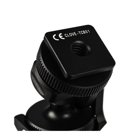 CLOVE-TCB01 Quick Release Plate Gimbal Clamp Quick Release Clip 1/4 Screw Mount for DSLR Camera Fill Light Microphone Tripod Monopod