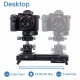 Chocolate Slider Mini Manual Portable DSLR Dolly Camera Slider 9in/23cm Hydraulic Damping Slider for Video Shooting