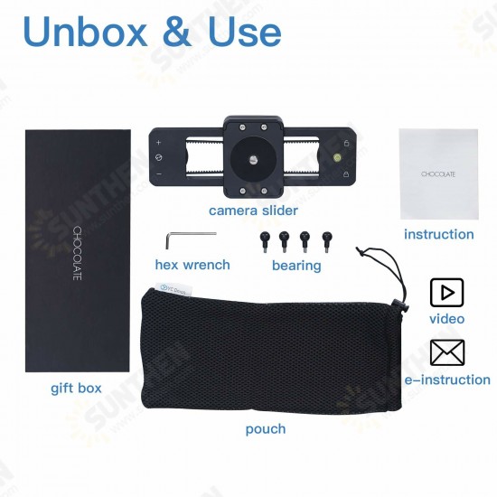 Chocolate Slider Mini Manual Portable DSLR Dolly Camera Slider 9in/23cm Hydraulic Damping Slider for Video Shooting Chocolate Slider Mini Manual Portable DSLR Dolly Camera Slider 9in/23cm Hydraulic Damping Slider for Video Shooting