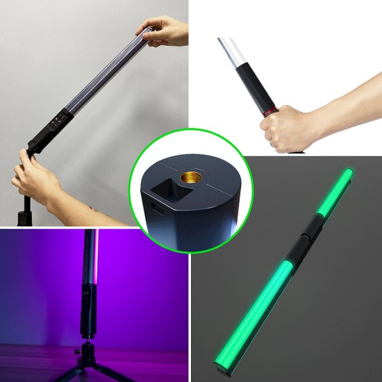 8043 Portable RGB LED Video Light Tube Lamp Wand Fill Stick 2500K-9900K CRI 95 with 1/4 Screw Hole for Photography Studio Vlog Live Broadcast