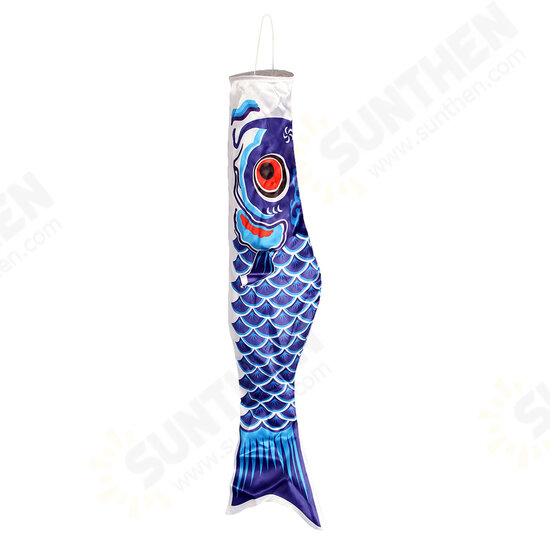 100cm Koi Nobori Carp Wind Sock Koinobori Fish Kite Flag Hanging Decor