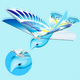 22CM Simulation Birds Assembly Flapping Wing Flight DIY Model Upgraded Electric Aircraft Plane Toy