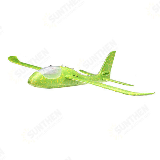 48cm 19inch Hand Launch Throwing Aircraft Airplane DIY Inertial EPP Plane Toy With LED Light