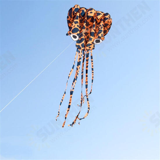 4M Large Animal Kite Octopus Frameless Soft Parafoil Kites For Kids