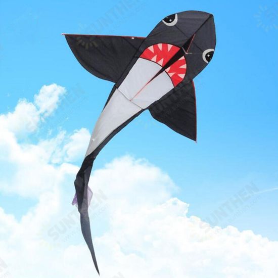 55/77 Inches Big Size Shark Kite Kid Outdoor Play Toys Without Line Winder