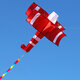 Colorful 3D Aircraft Kite With Handle and Line Good Flying Gift