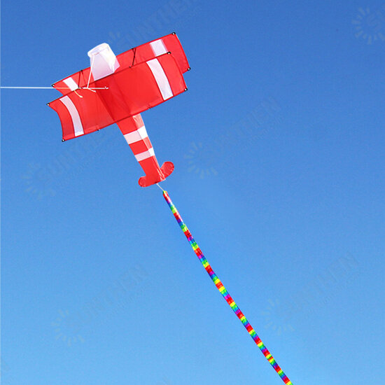 Colorful 3D Aircraft Kite With Handle and Line Good Flying Gift