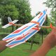 DIY Hand Throw Flying Plane Toy Elastic Rubber Band Powered Airplane Assembly Model Toys