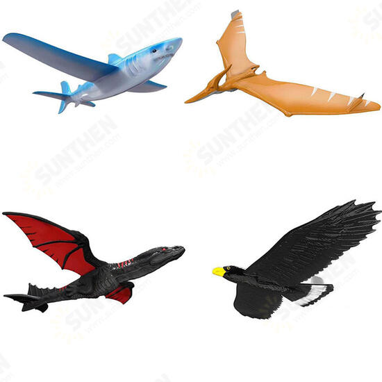 EPP Airplane 46cm Hand Launch Throwing Aircraft Inertial Foam Dragon Eagle Shark Plane Toy Model