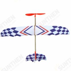 Elastic Rubber Band Powered DIY Foam Plane Kit Aircraft Model Educational Toy Elastic Rubber Band Powered DIY Foam Plane Kit Aircraft Model Educational Toy