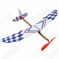 Elastic Rubber Band Powered DIY Foam Plane Kit Aircraft Model Educational Toy Elastic Rubber Band Powered DIY Foam Plane Kit Aircraft Model Educational Toy