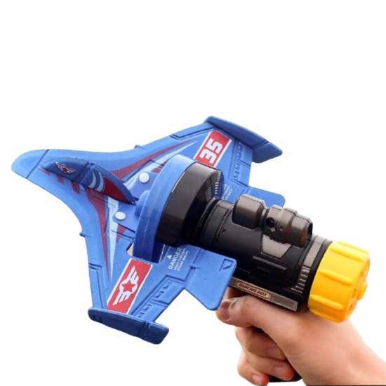 Hand Throwing Swivel Foam Aircraft Outdoor Launcher Gliding Flying Plane Model Children Toys Gifts