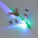LED Light Plane DIY Model Arrow Rocket Flying Toy Party Gift Elastic