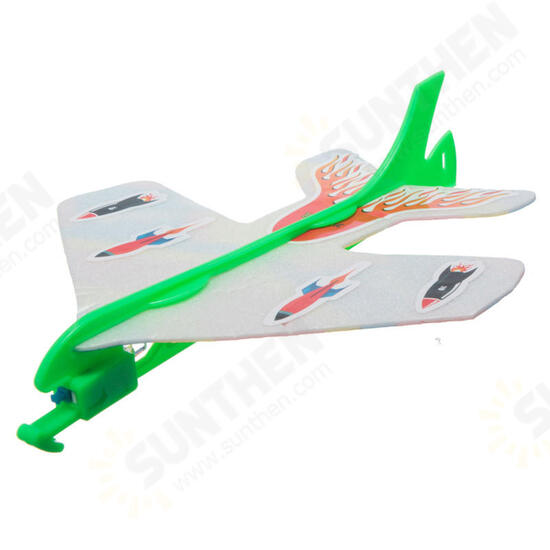 LED Light Plane DIY Model Arrow Rocket Flying Toy Party Gift Elastic