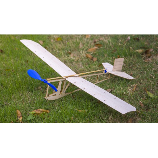 VA04 1920'S Power Gliders DIY Handmade Assemble Rubber Band Powered Outdoor KIT Airplane Model Toy for Kids Birthday Gift