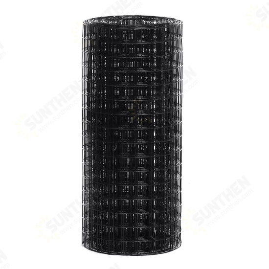 Hardware Black Vinyl Coated Wire Mesh 4ft x 50ft Gauge Chicken Wire Fence 1.5inch x 1.5inch Grid 16 Gauge Chicken Wire Fence for Chicken Coop/Run/Cage/Pen/Vegetables Garden and Home Improvement Project