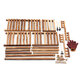 Solid Wood Flower Plant Display Stand Home Garden Plant Flower Pot Storage Rack Durable Balcony Flower Stand Decorations