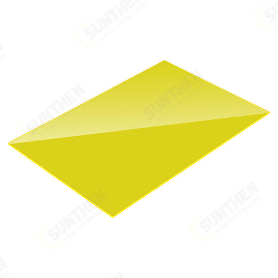 200x300mm Yellow PMMA Acrylic Transparent Sheet Acrylic Plate Perspex Gloss Board Cut Panel