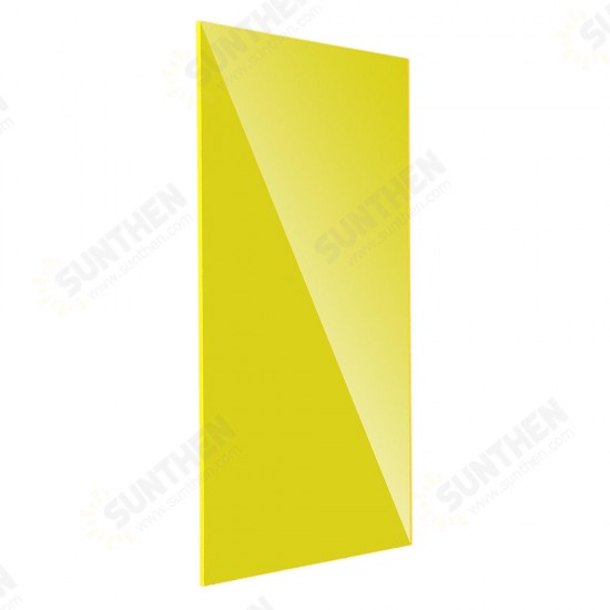 200x300mm Yellow PMMA Acrylic Transparent Sheet Acrylic Plate Perspex Gloss Board Cut Panel