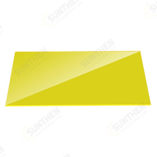 200x300mm Yellow PMMA Acrylic Transparent Sheet Acrylic Plate Perspex Gloss Board Cut Panel