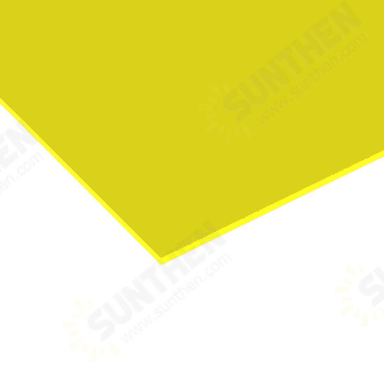 200x300mm Yellow PMMA Acrylic Transparent Sheet Acrylic Plate Perspex Gloss Board Cut Panel