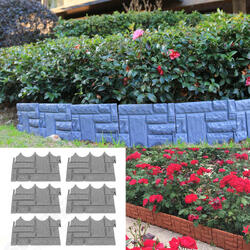 6Pcs Garden Fence Outdoor Landscape Fencing Flower Barrier Border Edging Decorations 6Pcs Garden Fence Outdoor Landscape Fencing Flower Barrier Border Edging Decorations