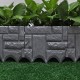 6Pcs Plastic Fence Outdoor Garden Lawn Edging Yard Plant Border Panel Paths Garden Landscape Decorations